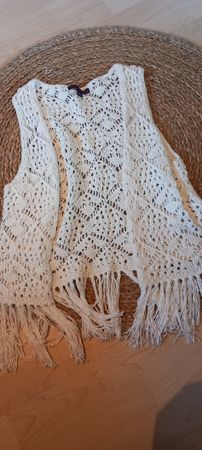 Strickweste creme Grösse M guter Zustand Tom Tailor Denim