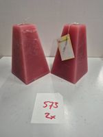 573 Posten Raureif Pyramiden-Kerze/n 100x100x180 aus Liq