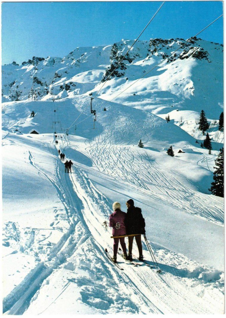 Ansichtskarten: Wangs - Skilift – Gebraucht aus Binningen von Mountainrider