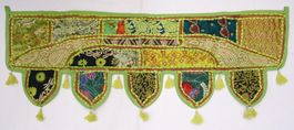 Indischer Wandbehang Türbehang Dekoration Patchwork