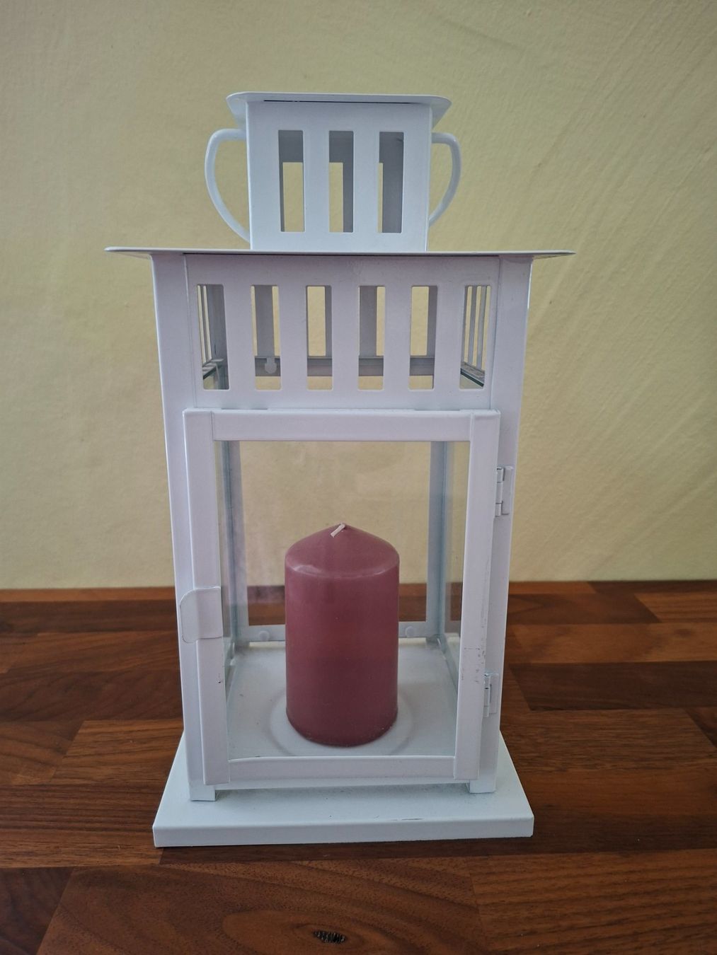 Ikea Lanterne: Ikea; Weisse Laterne "Borrby", Höhe 28cm – Usato da Boniswil venduto da Totomat-Lady2 1