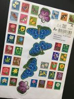Laserschnitt 2016 mit 33 Pro Juventute Blumen Marken UNIKAT