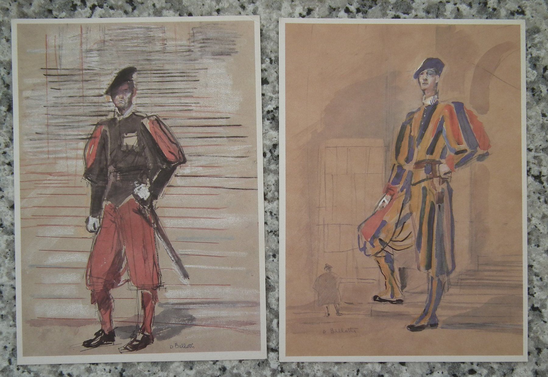 Tutti i francobolli: Die Schweizergarde des Vatikans  Folder mit 8 Kunst Karten – Usato da Kriens venduto da WULLU99 5