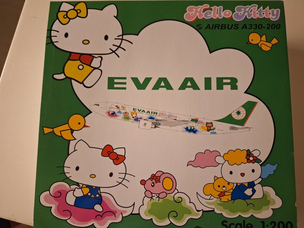 Eva Air Hello Kitty Airbus A330 200 1 200 Gebraucht In Sargans F r 