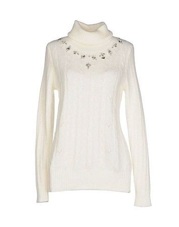 Edler Rollkragenpullover Kristalle, NEU, BLUGIRL, Gr.40