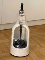 WC Bürsten Set mit Halter weiss schwarz neu
