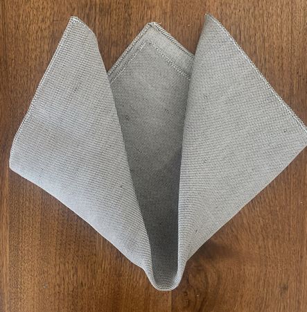 Edles Einstecktuch / Pochette aus Silk & Leinen-Mikromuster