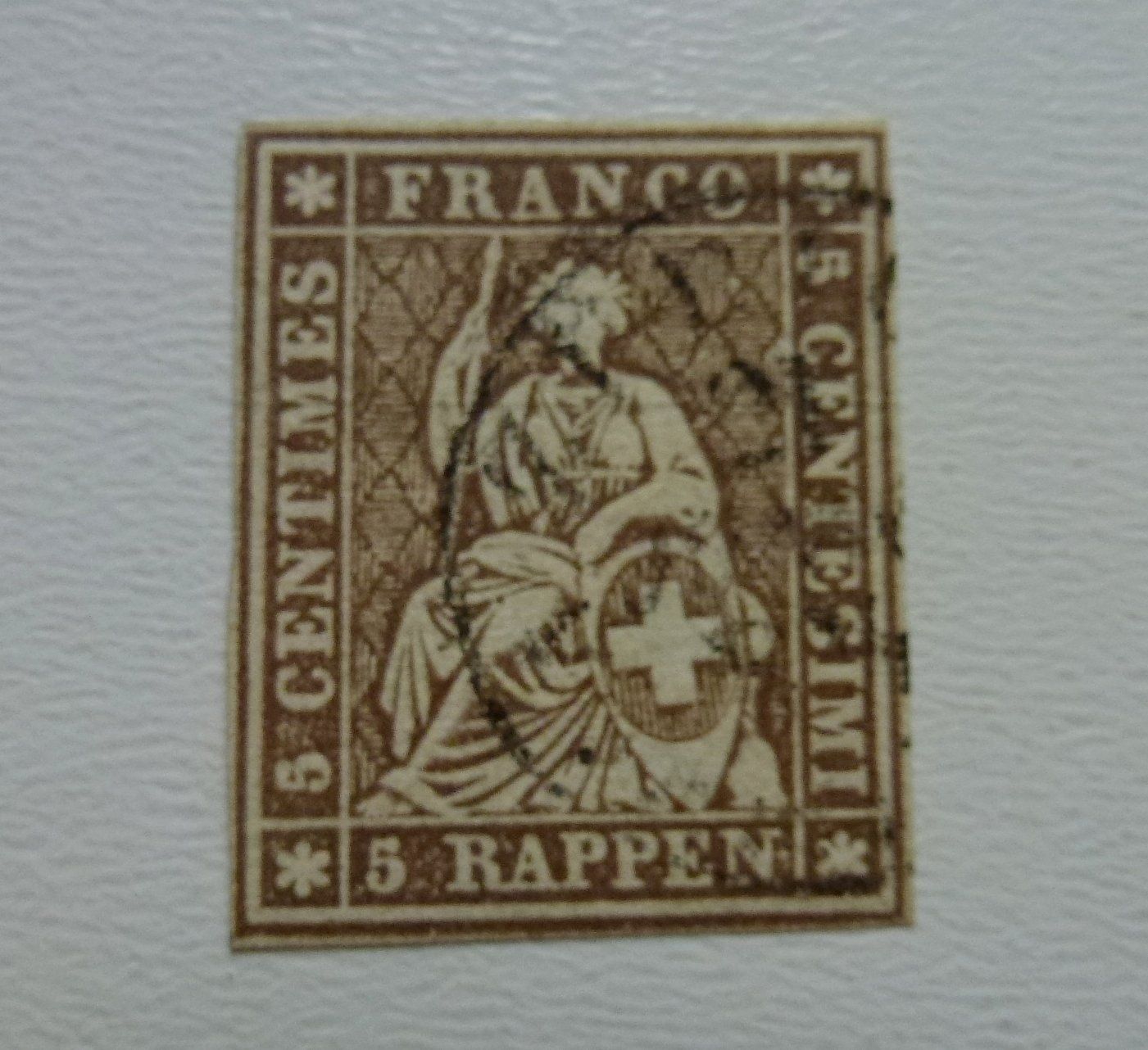 Tutti i francobolli: 1857 - Strubel 22G - Bernerdruck mit Attest – Usato da Walkringen venduto da Casablanca777