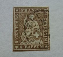 1857 - Strubel 22G - Bernerdruck mit Attest