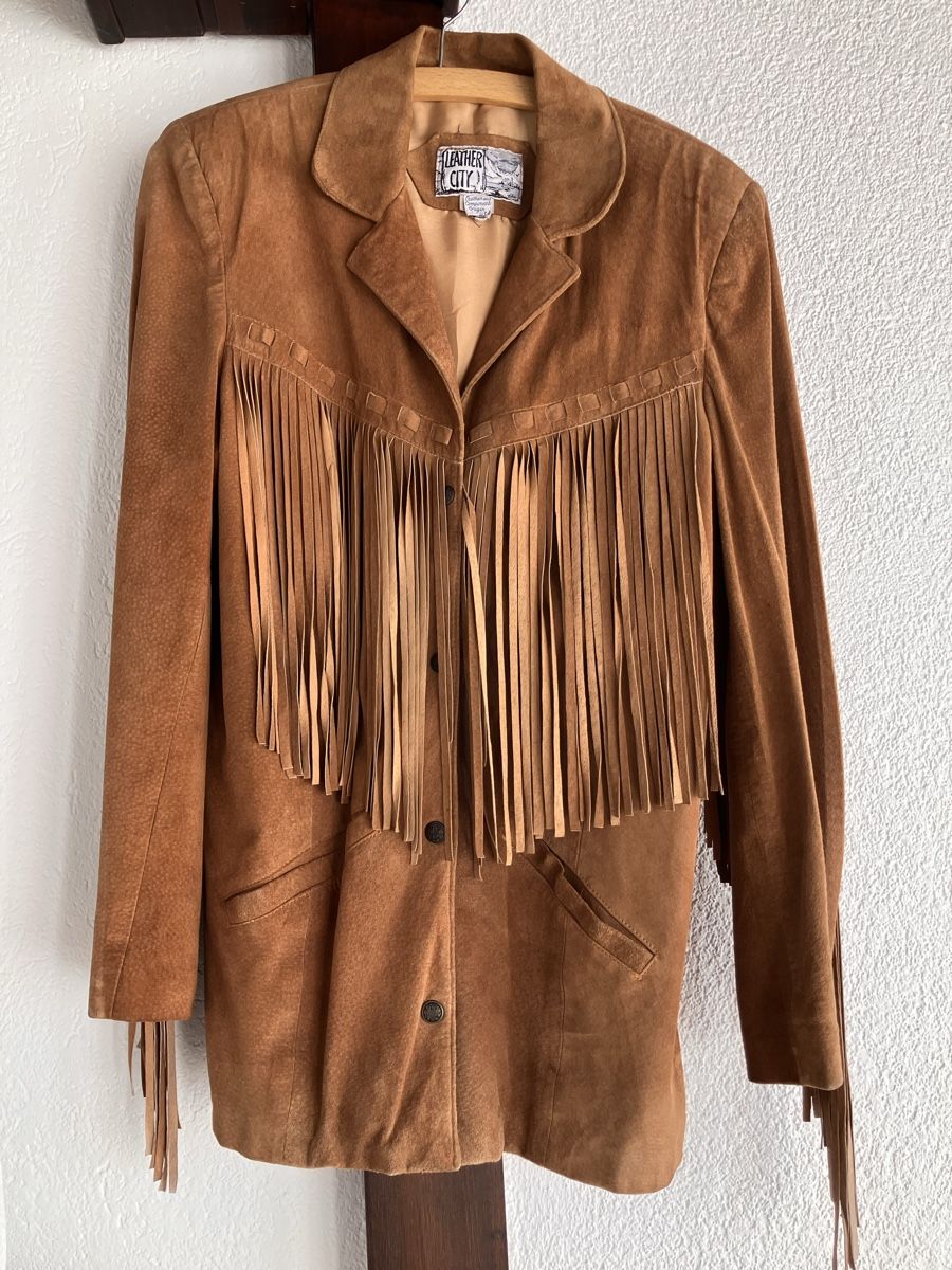 Giacche: Wunderschöne Vintage Lederjacke mit Fransen – Usato da Mumpf venduto da jul_2jdd
