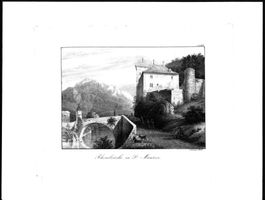 St. Maurice seltene Lithographie 1840