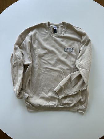 Crewneck Sweater "Sounds Familiar" Grösse XL beige
