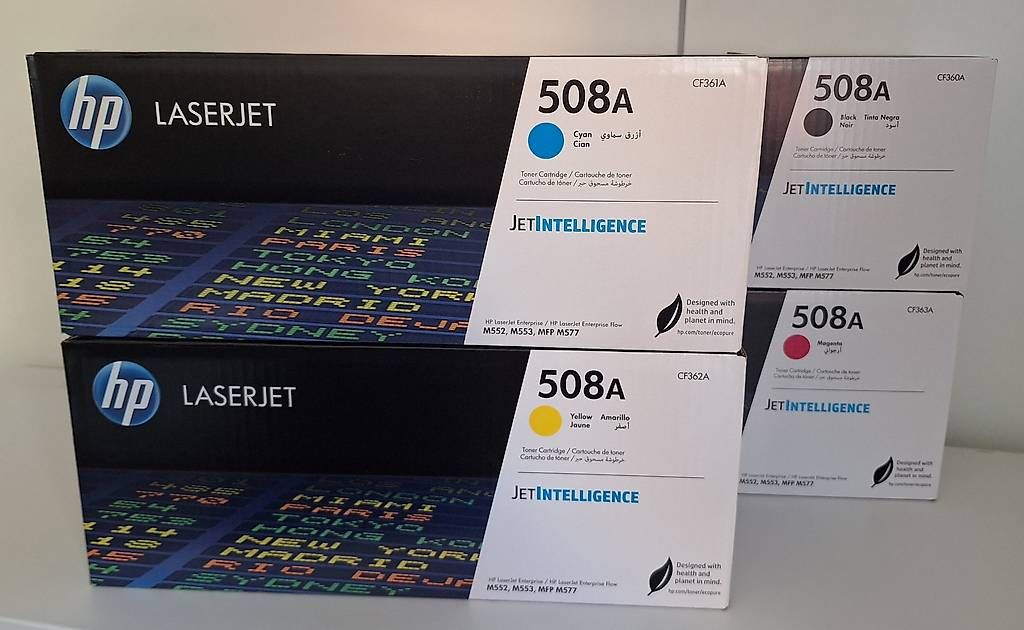 Hewlett Packard Druckerpatronen & Toner: HP Originaltoner 508A / CF360A, CF361A, CF362A und CF363A – Neu und originalverpackt aus Steinebrunn von superfly112 3