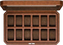 12 Slot Leder Uhrenbox - Luxus Uhrengehäuse