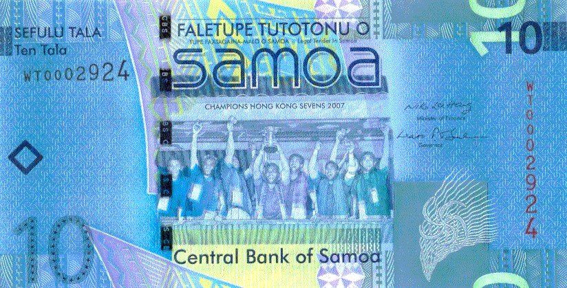 Banknoten: Samoa 10 Tala 2008 P-39a UNC – Neu (gemäss Beschreibung) aus Schliern b. Köniz von pizzitaxi