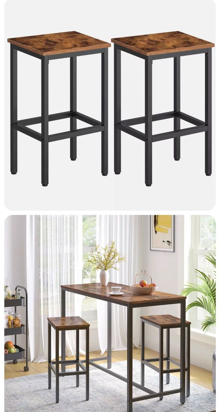 Sgabelli: +HOOBRO Barhocker 2er Set Barstühle Küche – Nuovo e nell'imballaggio originale da Amriswil venduto da JaJa-Express