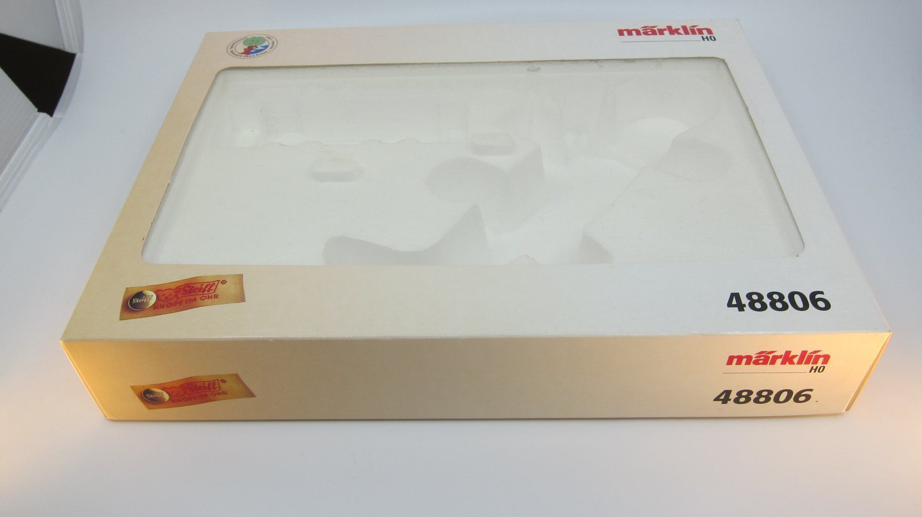 Märklin Modellini di ferrovie: Leerkarton Märklin 48806 H0 "Steiff" – Usato da Nidau venduto da peterrue
