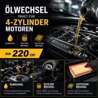 ÖLWECHSEL FÜR ALLE AUTO MARKEN AB CHF 220.-