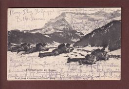 MILITAIRE - Frontpatrouille am Gegner - 1904