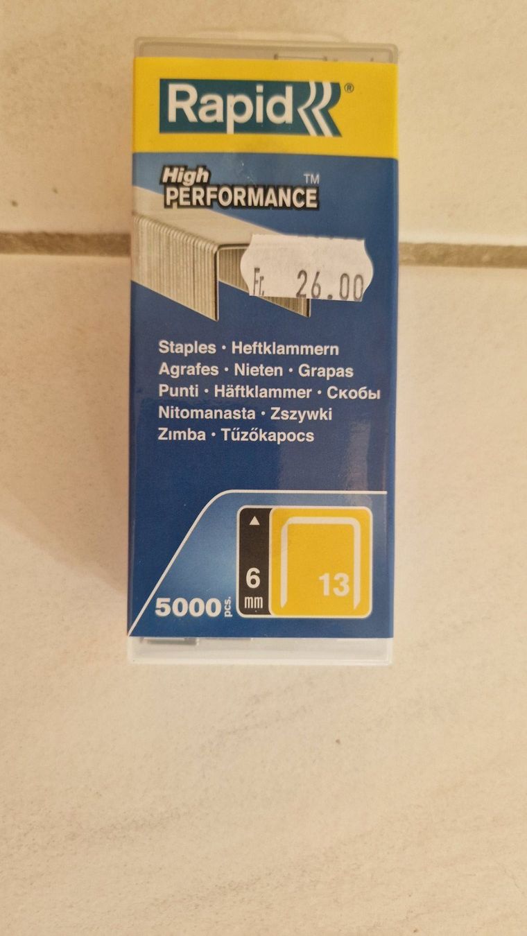 Alle Werkzeuge: Heftklammern – Neu und originalverpackt aus Arni AG von kurtrmeier