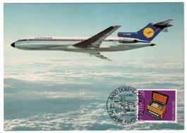 Boeing 727 Lufthansa Doppel-Stempelung 75 Jahre FP Dübendorf