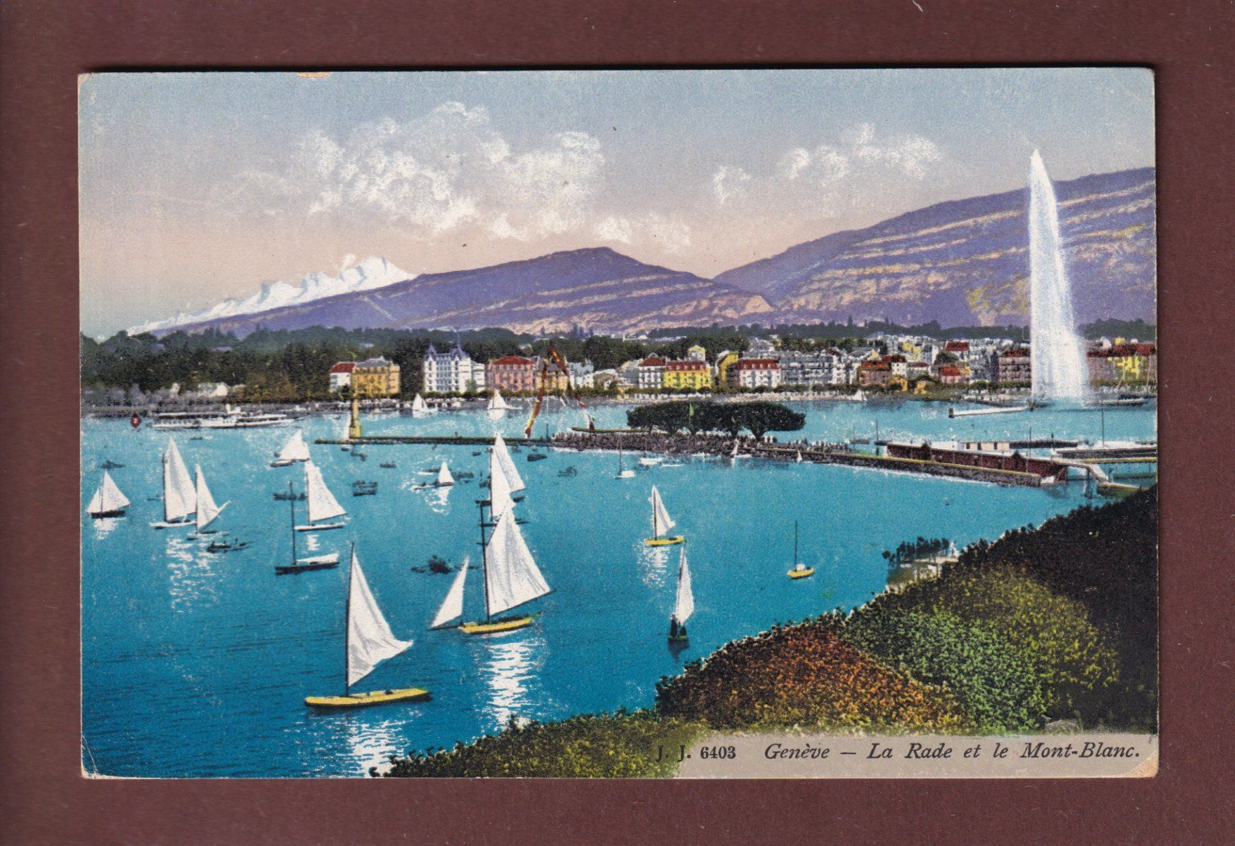 Cartes postales: GENEVE - Rade et Mont Blanc – D'occasion à Pully par nicecards