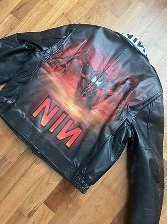 Chicago police CUSTOM Lederjacke moto Giacca   Racing