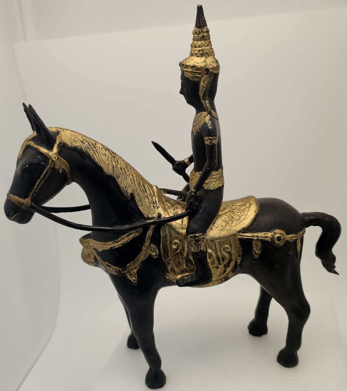 Figuren: Exquisite Asiatische Bronze Reiterstatue – Gebraucht aus Allenwinden von Tan_CH 2