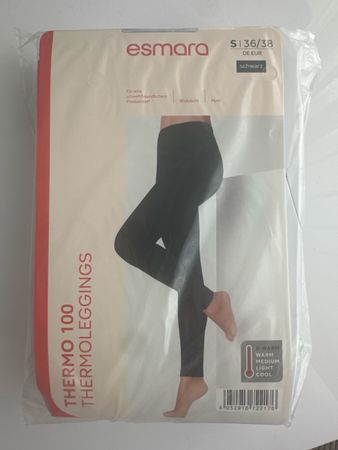 Esmara Thermo Leggings, Gr. S (36/38), Schwarz, Neu