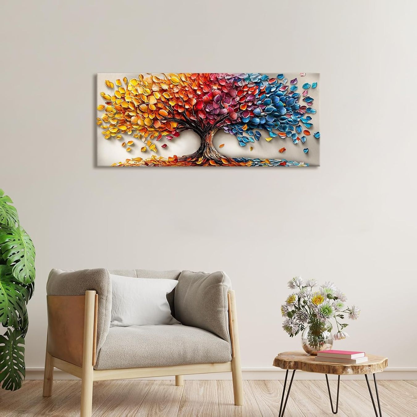 Foto & Immagini: Leinwandbild Baum des Lebens 120x50cm Bunt mit Rahmen – Nuovo e nell'imballaggio originale da Wittenbach venduto da SELVARO 4