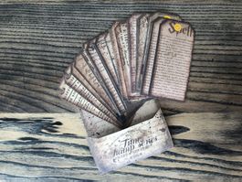 24 Stk. Vintage Style Anhänger Basteln Scrapbooking