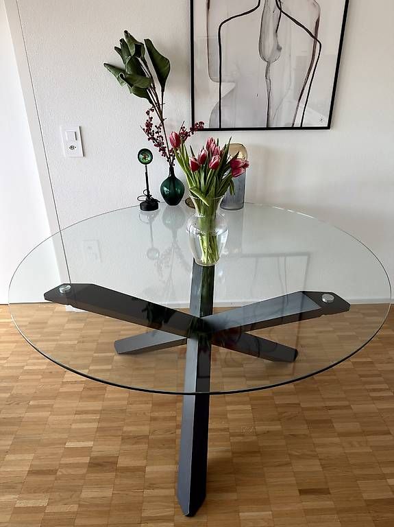 Tavoli: Runder Esstisch aus Glas – Usato da Basel venduto da AdrianaGea 3