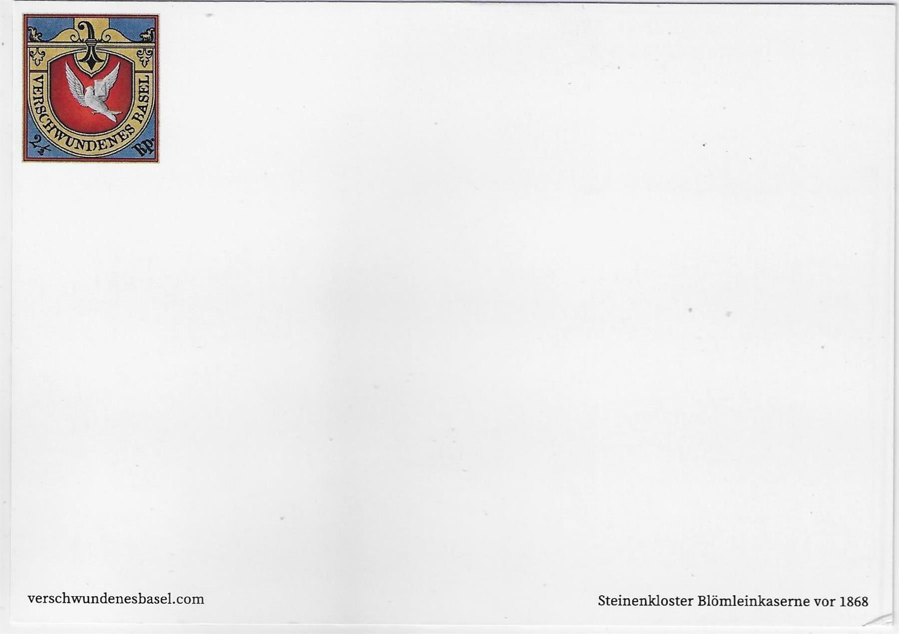 Cartoline postali: Basel - Steinenkloster Blömleinkaserne – Antico da Ettingen venduto da Kartenplanet 1