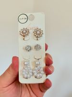 Boucles d'oreilles clip-on ensemble 4 paires neuf