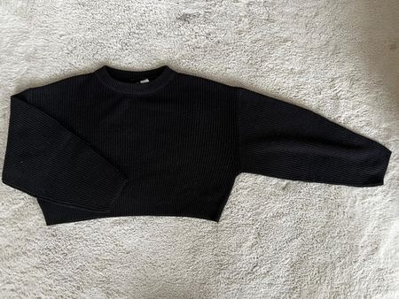 Cropped Pullover H&M, Gr. M Schwarz