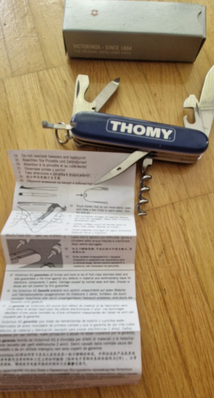 Victorinox Coltelli tascabile: Victorinox Taschenmesser mit Logo Thomy – Nuovo (secondo la descrizione) da Ebmatingen venduto da Flitz88 3