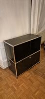 USM Haller Regal schwarz zwei Faecher 