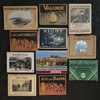 11 x Antike Miniatur Touristen- FotoSammlungen- c ab 1920