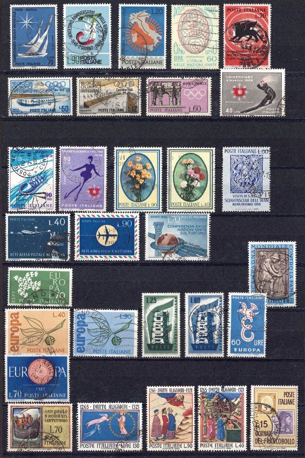 Alle Briefmarken: 2 Albumseiten Italien – Gebraucht aus Bellach von qsearch 1