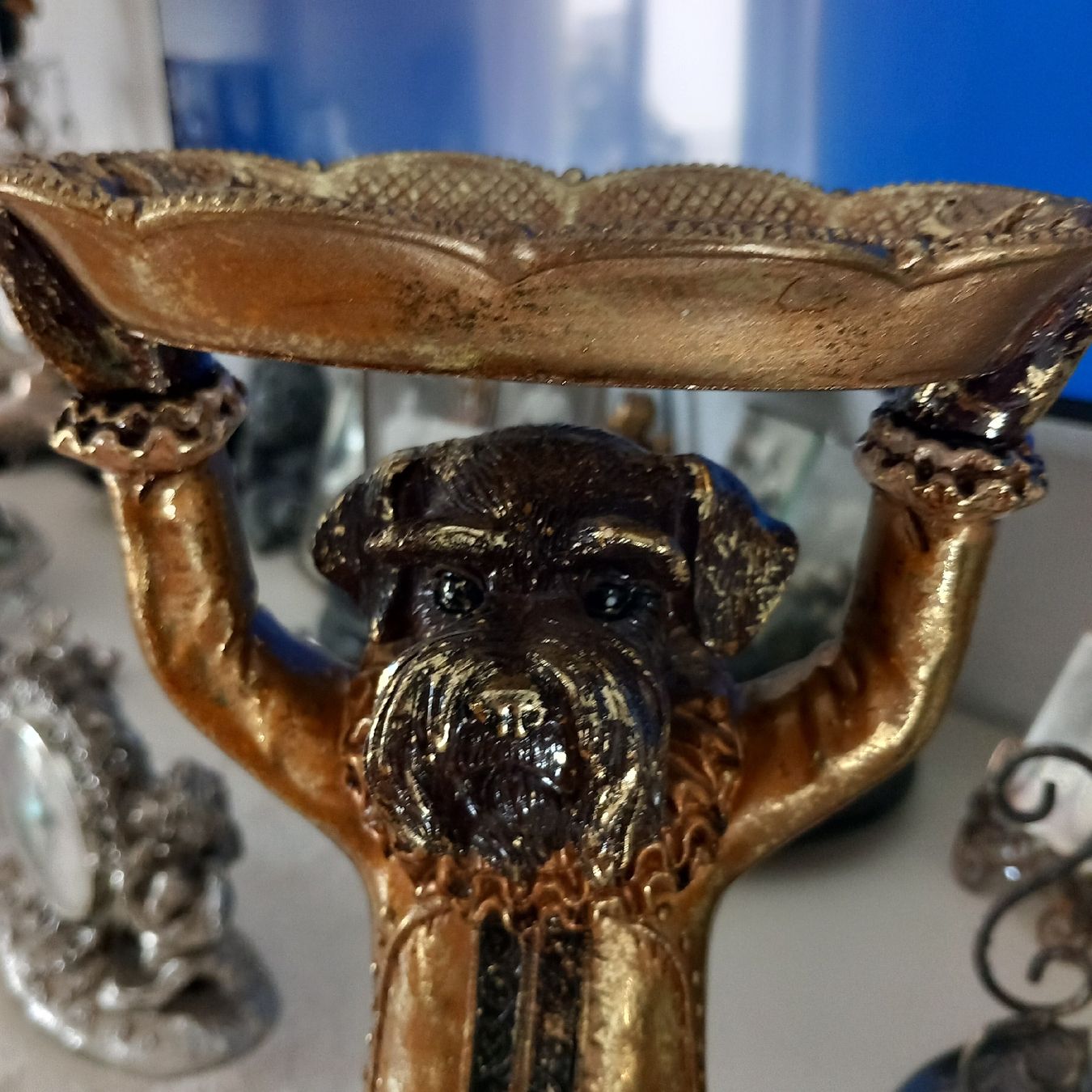 Figuren: Visiten Kärtli Ständer / Vintage Shabby – Gebraucht aus Aegerten von gismolini