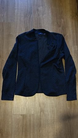 Blazer bleu à motif 