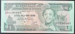Ethiopia 1 Birr 1969-76 - non circ./unz