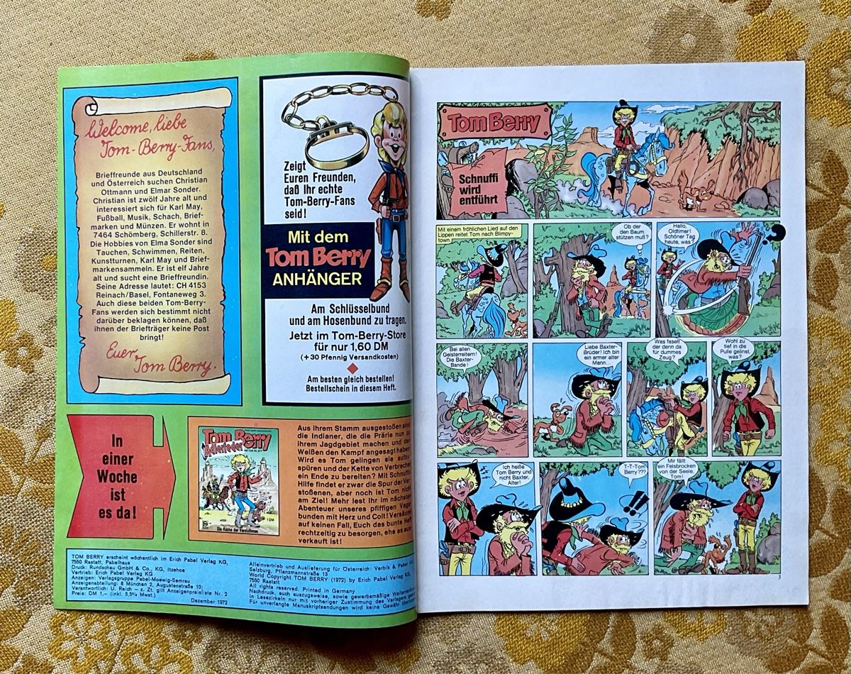 Fumetti: Tom Berry Heft Nr 216 von 1972 ? – Usato da Endingen venduto da nathan05 1