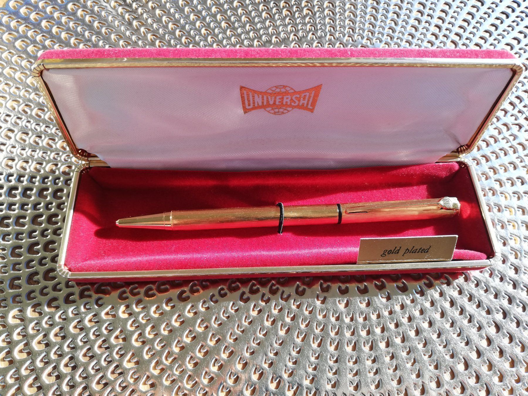 Penna & Evidenziatori: UNIVERSAL Kugelschreiber gold plated – Usato da Schaffhausen venduto da Robuco_93