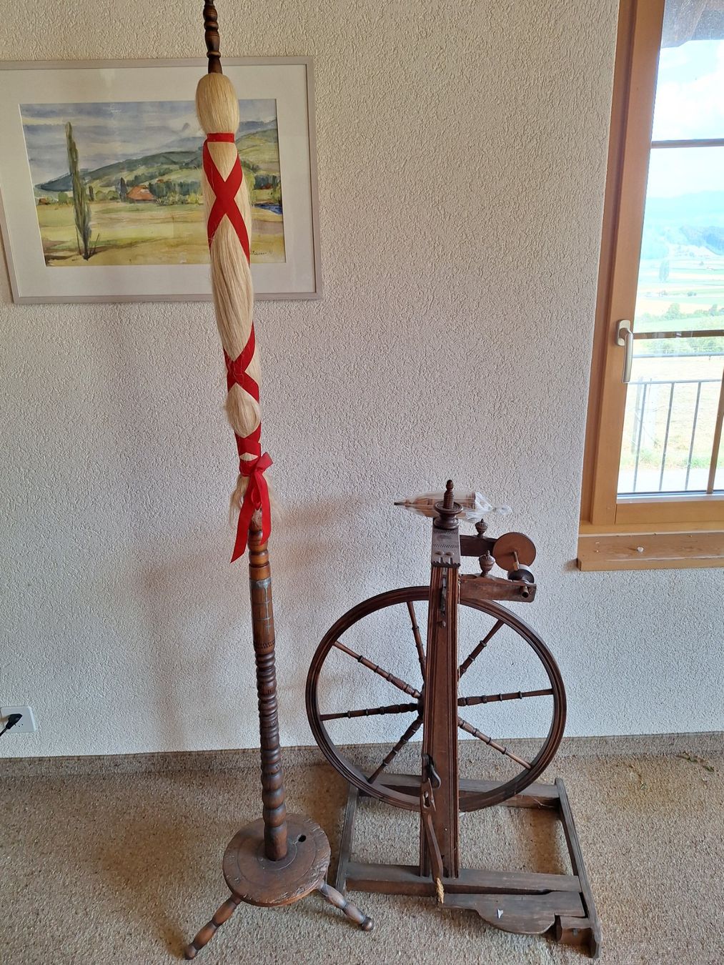 Rouets anciens: Spinnrad 1848 – D'occasion à Rümligen par Werner11121965
