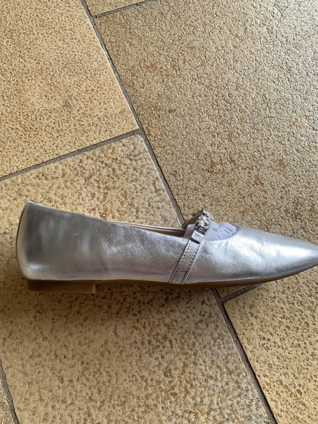Gabor Damenschuhe: Gabor Riemchenballerina silber – Gebraucht aus Seuzach von rennej 2