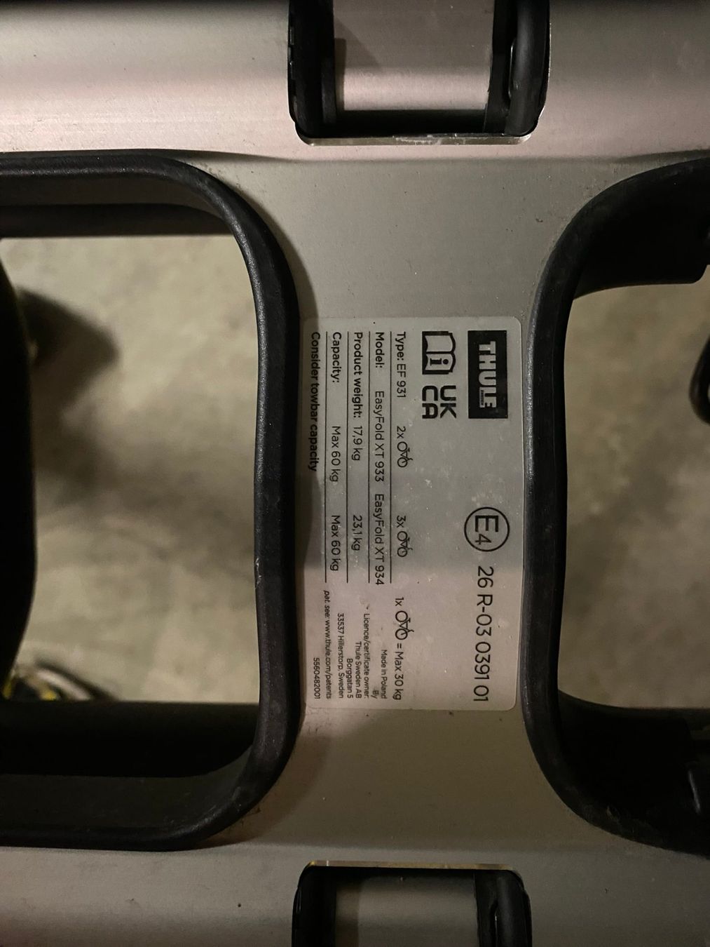 Travi: Thule EasyFold XT – Usato da Seuzach venduto da Xenonspeed 3