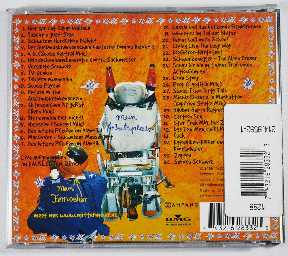 CD: CD: MICHAEL MITTERMEIER - Zapped! Swiss Edition – Usato da Frenkendorf venduto da Yard-Sale-2000 2
