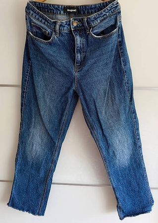 Desigual Damenjeans, Ankle Fit, High Rise, Grösse 28