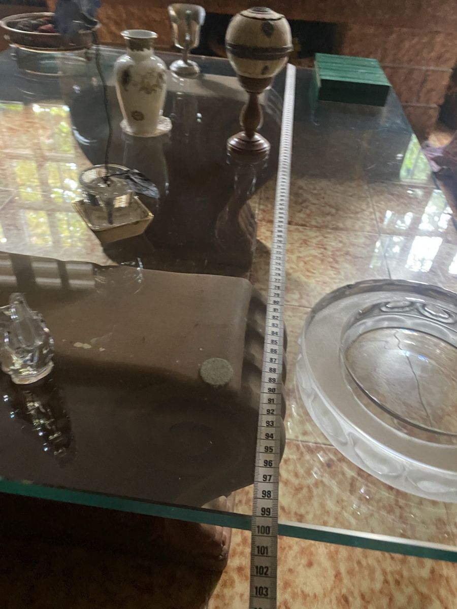 Tavoli: Jolie table basse terrecuite et cristal – Usato da Küssnacht am Rigi venduto da CALIFRASQUI 3
